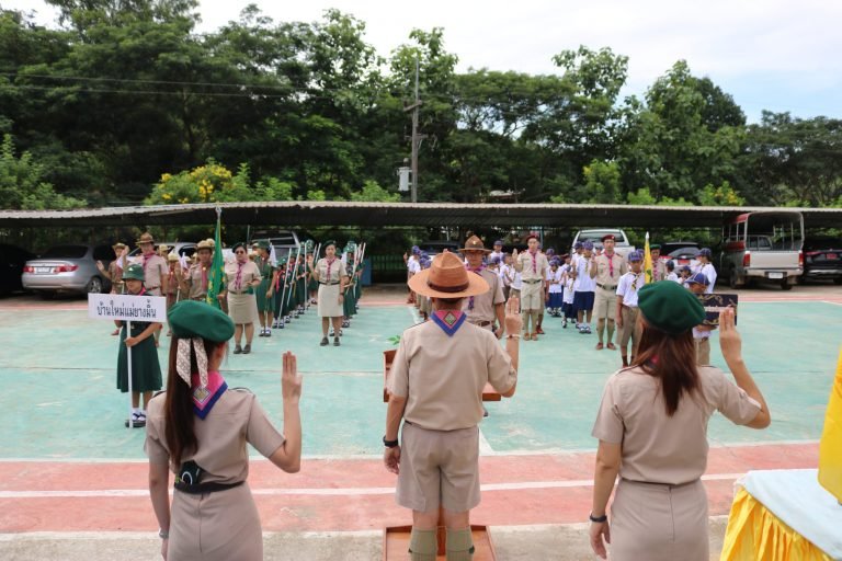 วันคล้ายวันสถาปนาคณะลูกเสือแห่งชาติ โรงเรียนบ้านใหม่แม่ยางมิ้น
